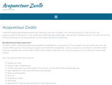 Tablet Screenshot of acupunctuurzwolle.com